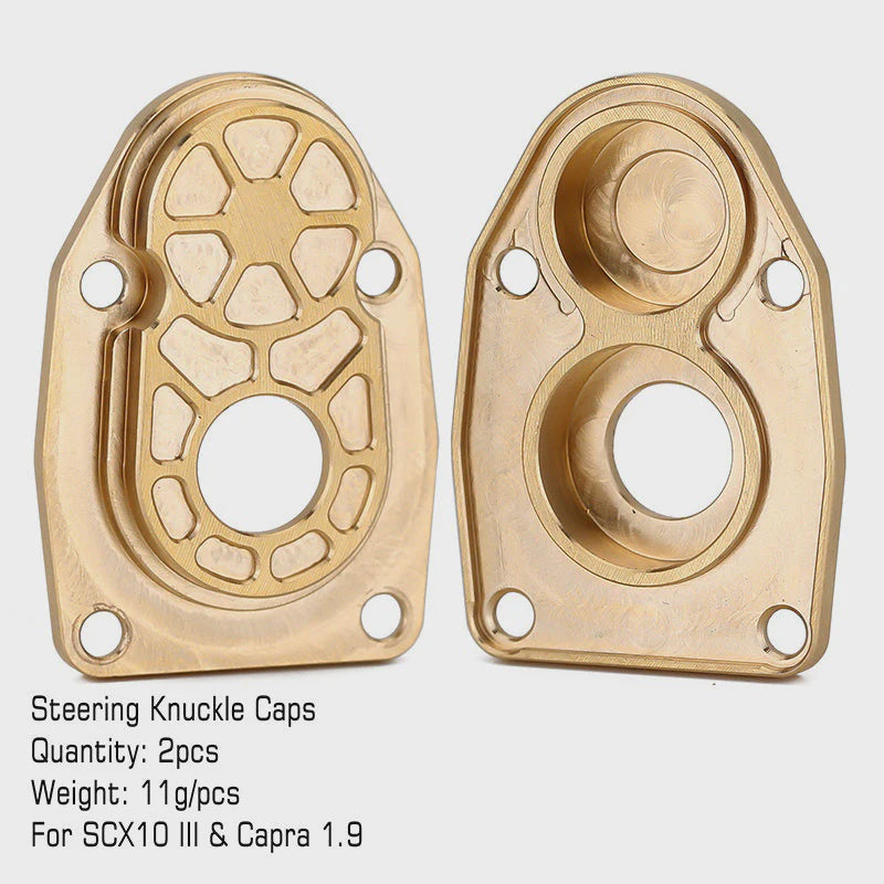 SCX10 III and Capra 1.9 Heavy Duty Brass Portal Steering Knuckle