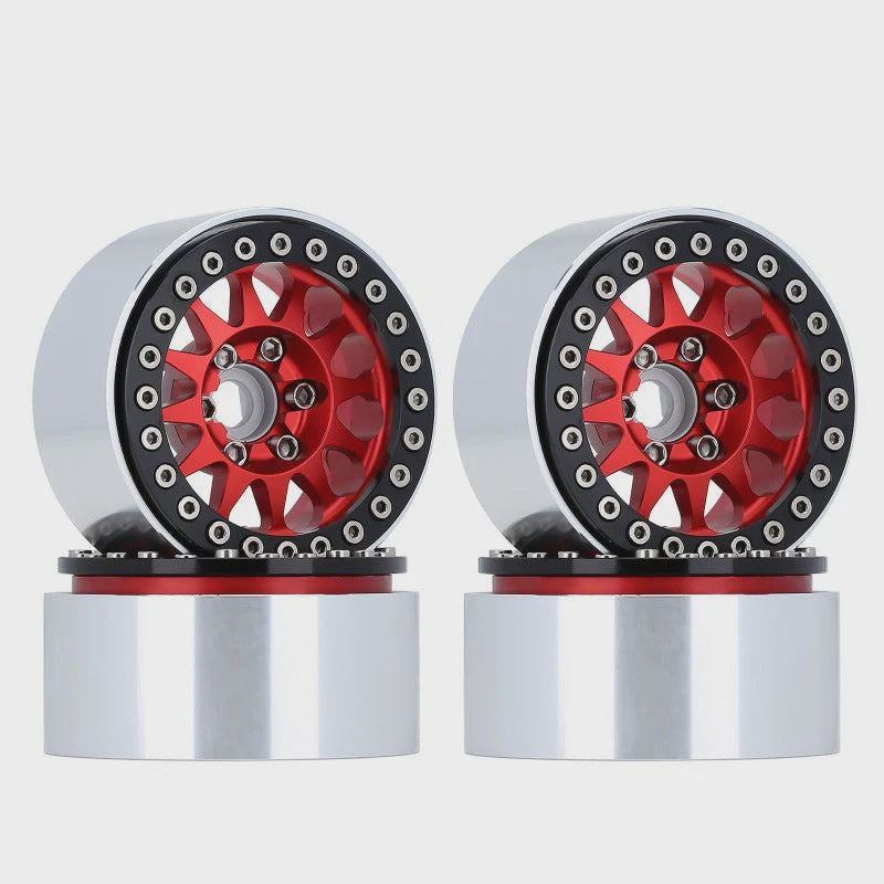 1/10 Crawler 1.9" 12-spoke Metal Beadlock Wheel Rims