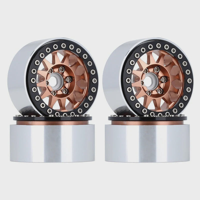 1/10 Crawler 1.9" 12-spoke Metal Beadlock Wheel Rims