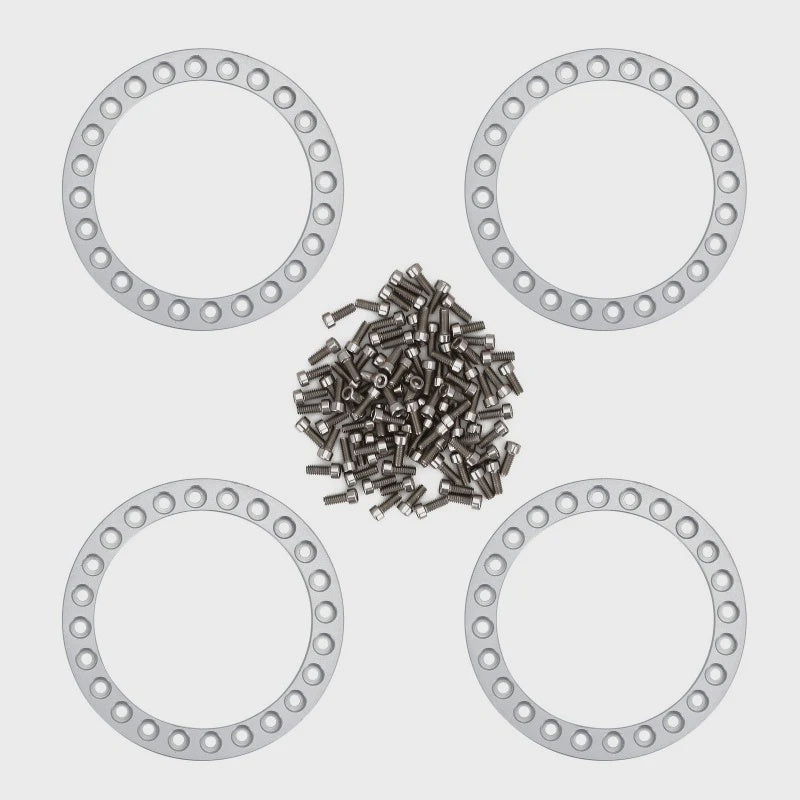 1/10 Crawler CNC Aluminum Wheel Outer Beadlock Rings for 1.9" Wheel Rims