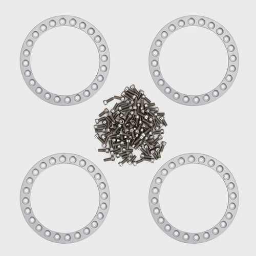 1/10 Crawler CNC Aluminum Wheel Outer Beadlock Rings for 1.9" Wheel Rims