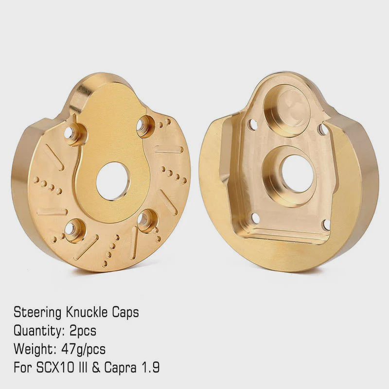SCX10 III and Capra 1.9 Heavy Duty Brass Portal Steering Knuckle