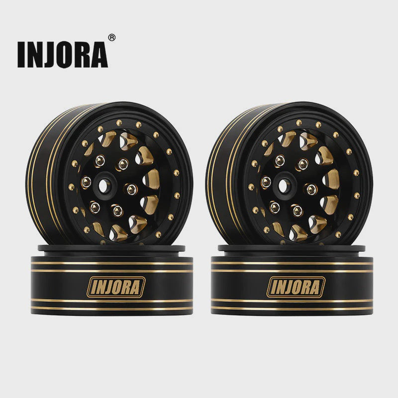 1/18 or 1/24 RC Crawler 1.3" 68g/pcs Brass Beadlock Wheels