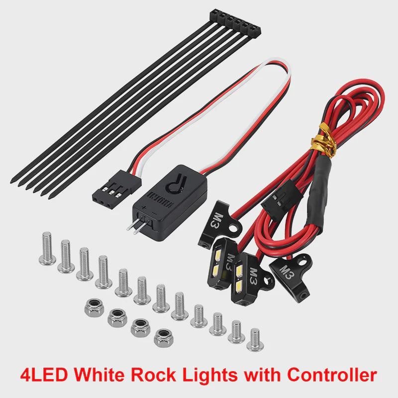 1/10 Crawler 4LED Rock Lights Kit w/ Controller