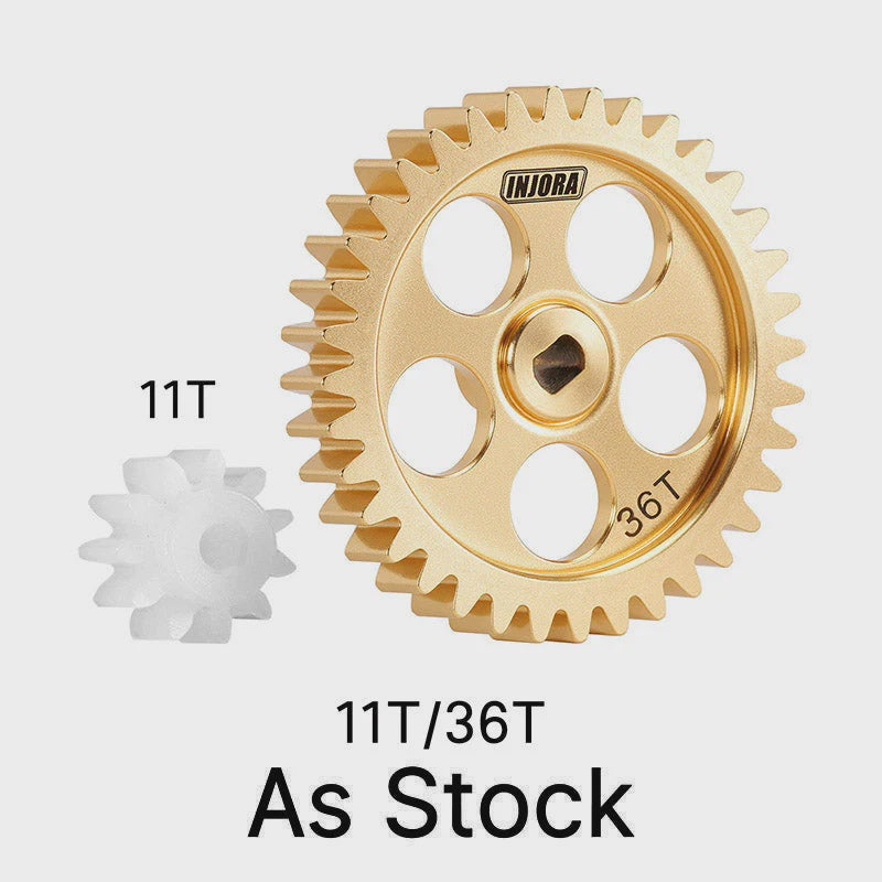 Losi Micro Brass Transmission Main Gear with Plastic Motor Pinion
