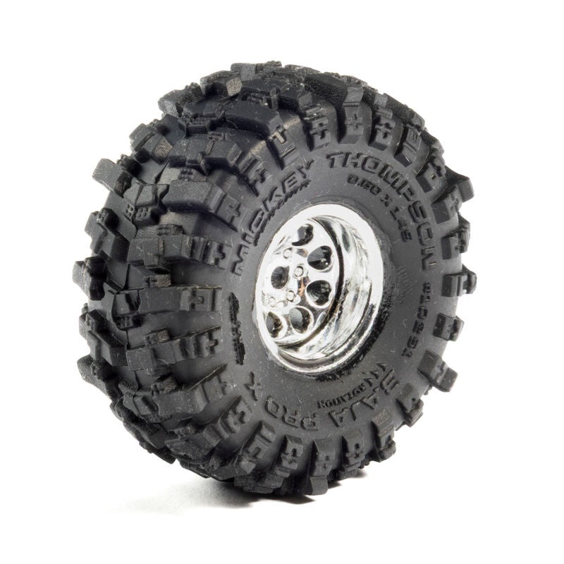 SCX30 Baja Pro X Mounted Chrome Beast Tires