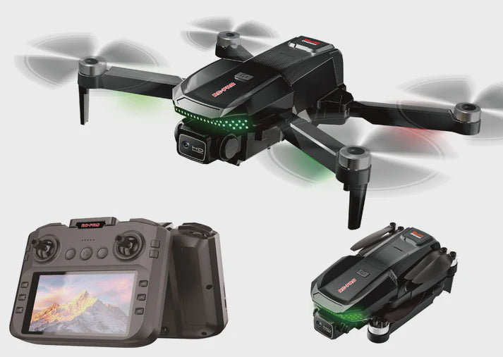 Brushless HD Camera Drone with GPS and built in screen