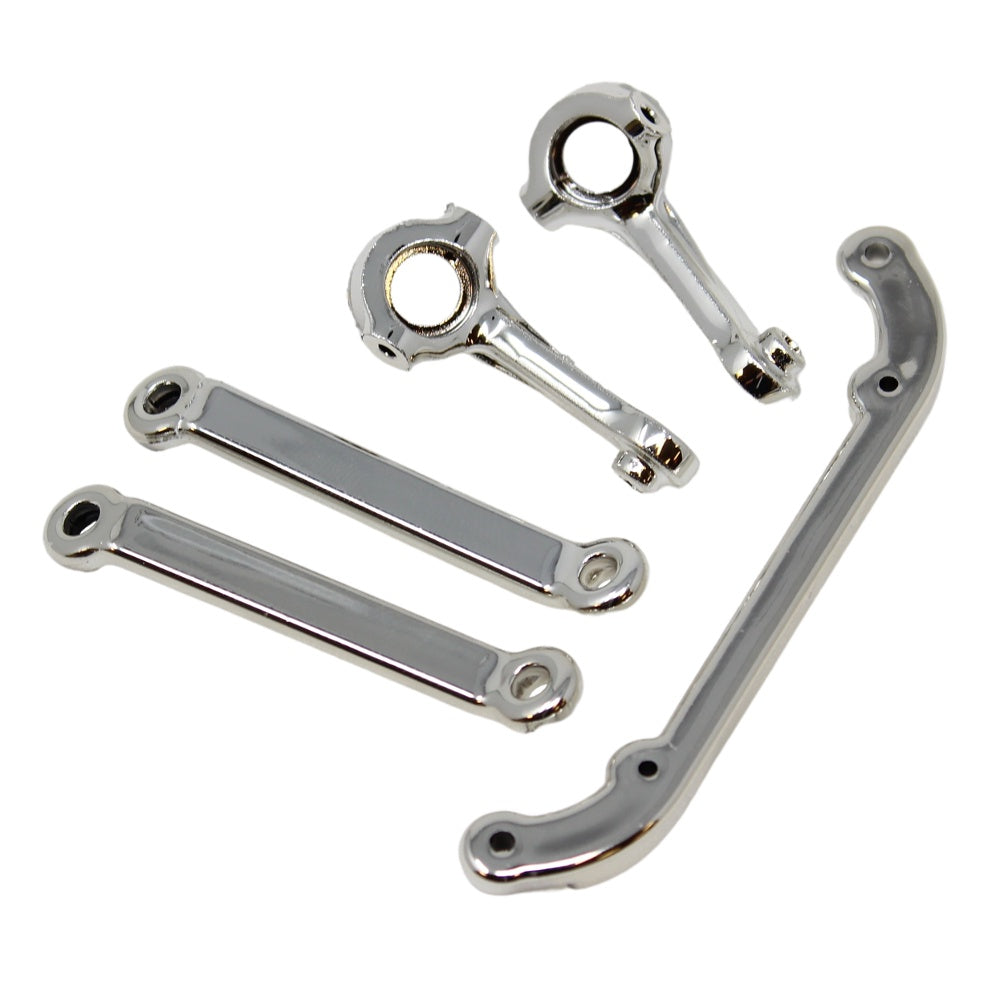 V2 Steering Arms L/R and V2 Toe Links (Chrome)