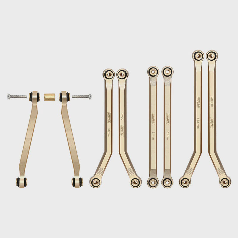 SCX24 8PCS 37g Heavy Brass High Clearance Chassis 4 Links Set