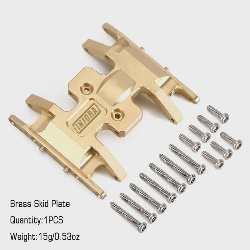 SCX24 Brass Skid Plate Gearbox Transmission Mount