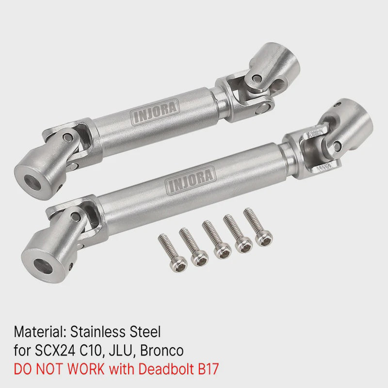 SCX24 Steel Front Rear Center Drive Shafts