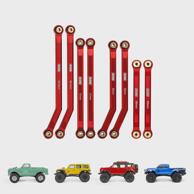 SCX24 8PCS Aluminum High Clearance 4 Links