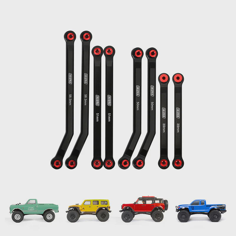 SCX24 8PCS Aluminum High Clearance 4 Links