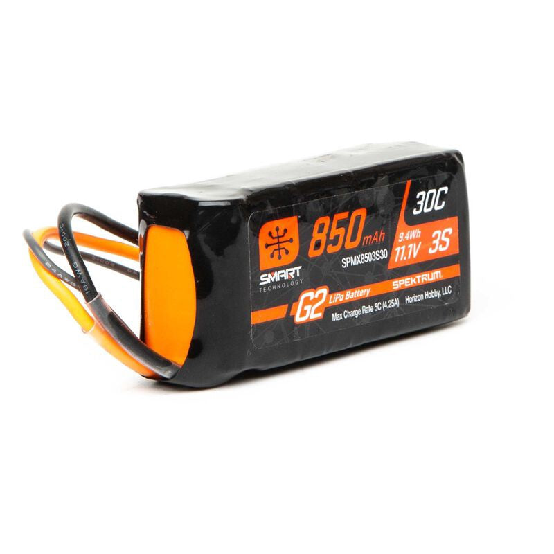 11.1V 850mAh 3S 30C Smart G2 LiPo Battery w/ IC2