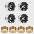 1/20 RC Crawler 1.9" Aluminum Alloy Beadlock Wheel Rims w/ Brass Rings