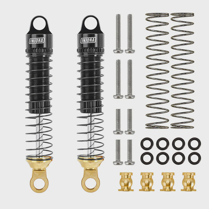 TRX-4M 59mm Long Threaded Oil Shocks with Brass End