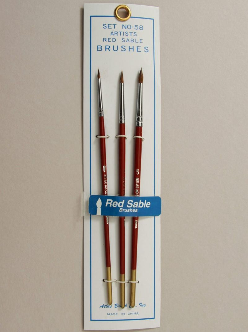 Red Sable and Camel Hair Brushes