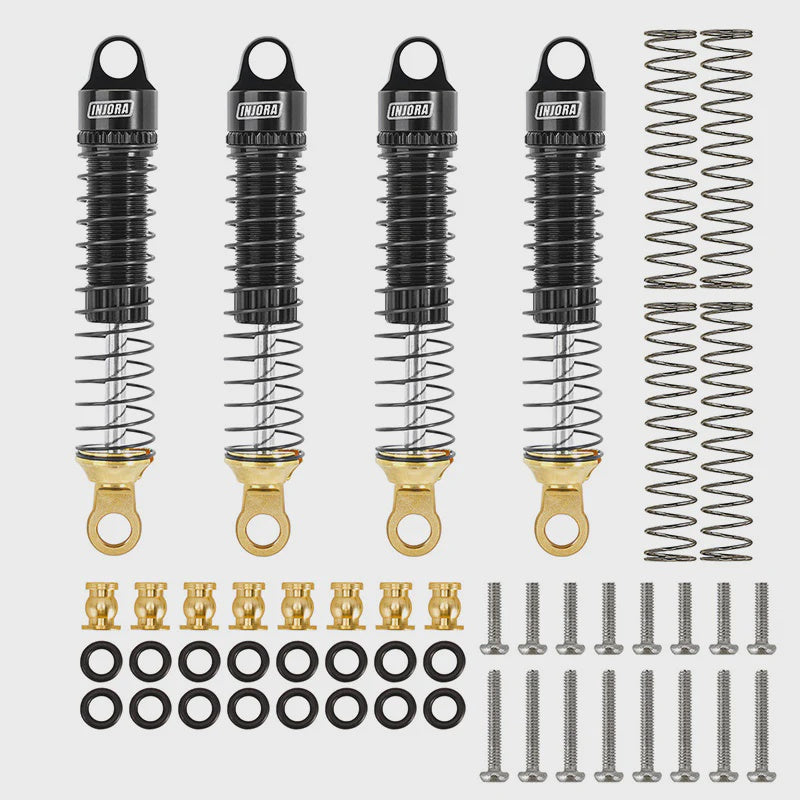 TRX-4M 59mm Long Threaded Oil Shocks with Brass End