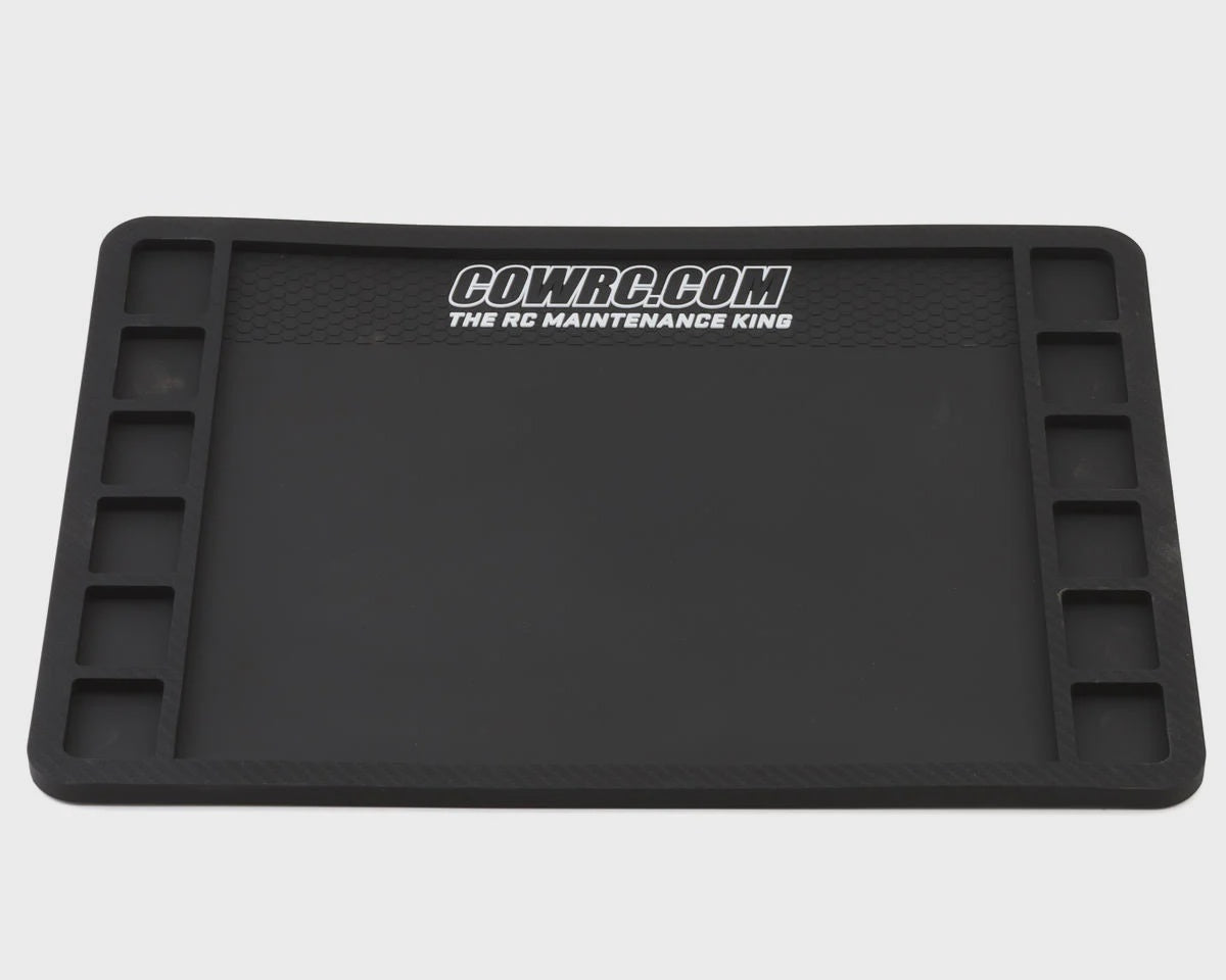 Screw Catcher Carbon Series Rubber Pit Mat (12"x16")