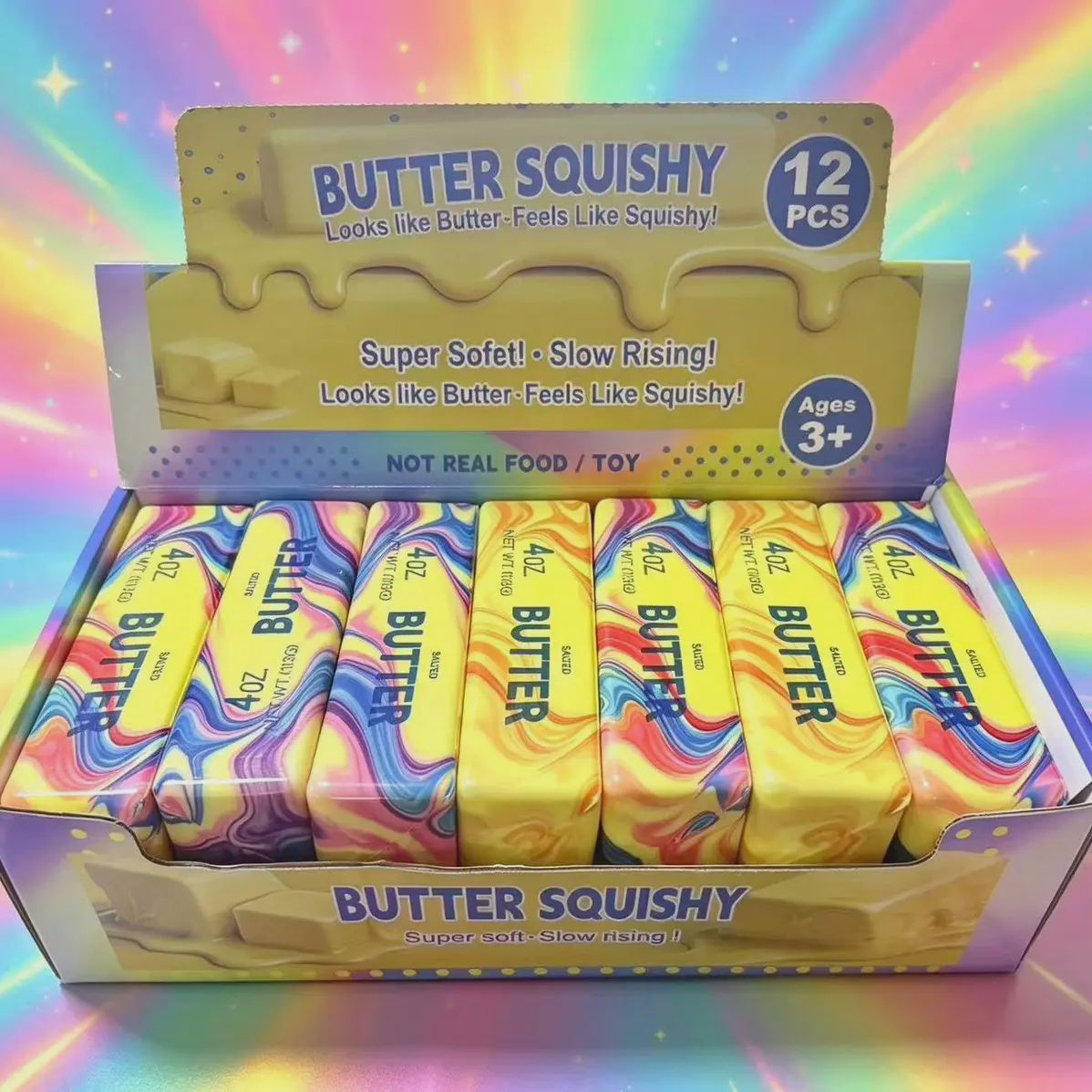 Tie Dye Butter Squishy