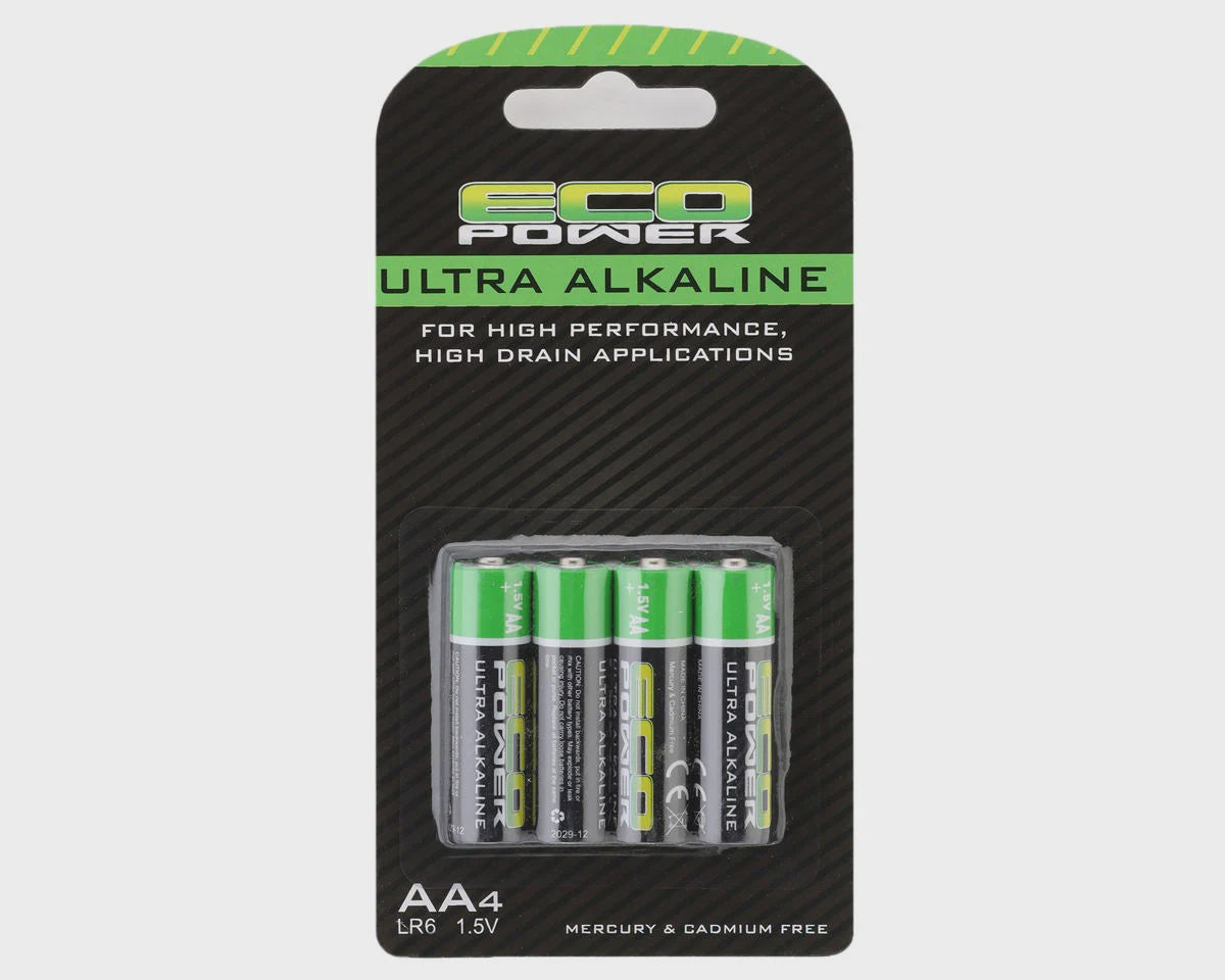 Ultra Alkaline AA Batteries (4) (Mercury & Cadmium Free)