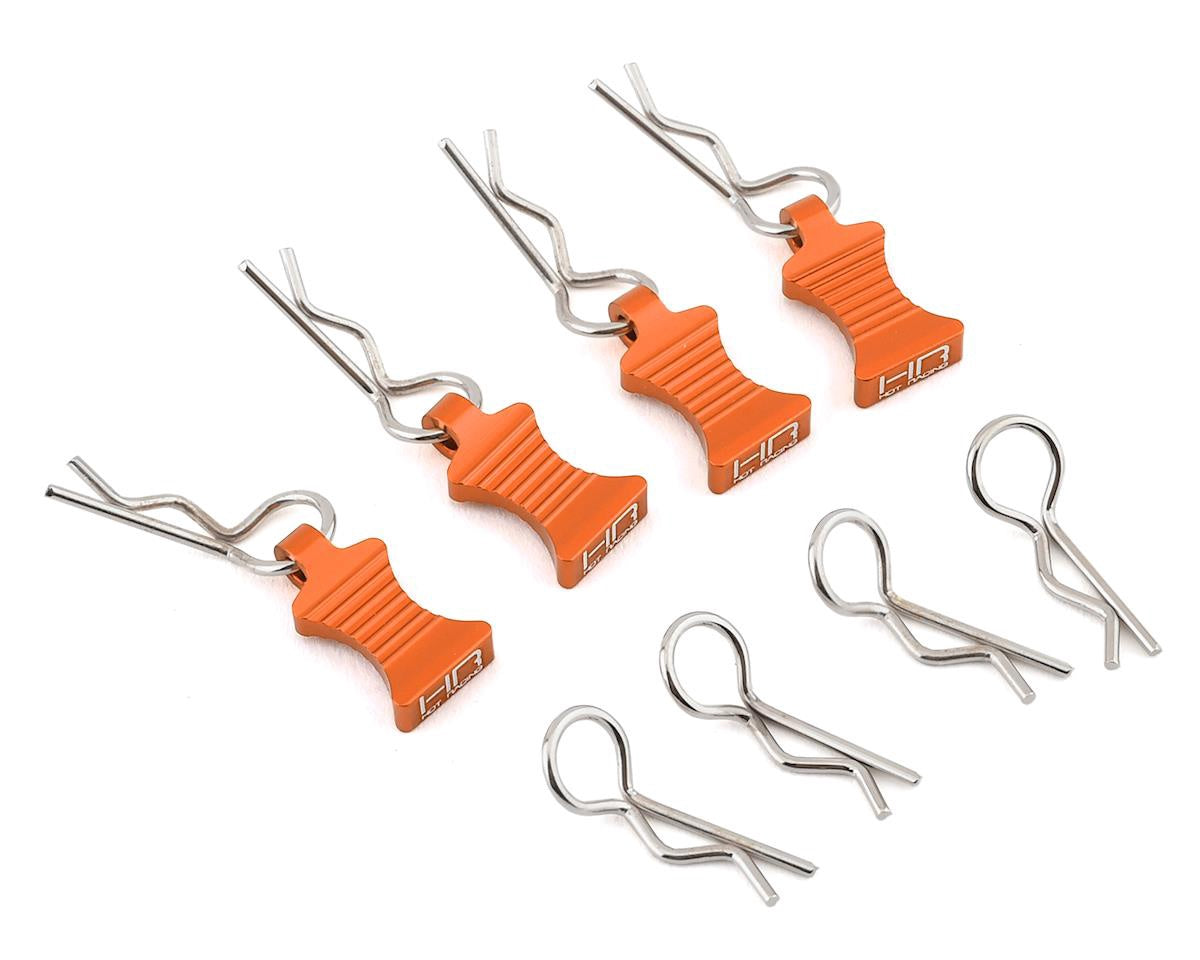 1/10 Aluminum EZ Pulls (4pcs), Body Clips (8pcs)