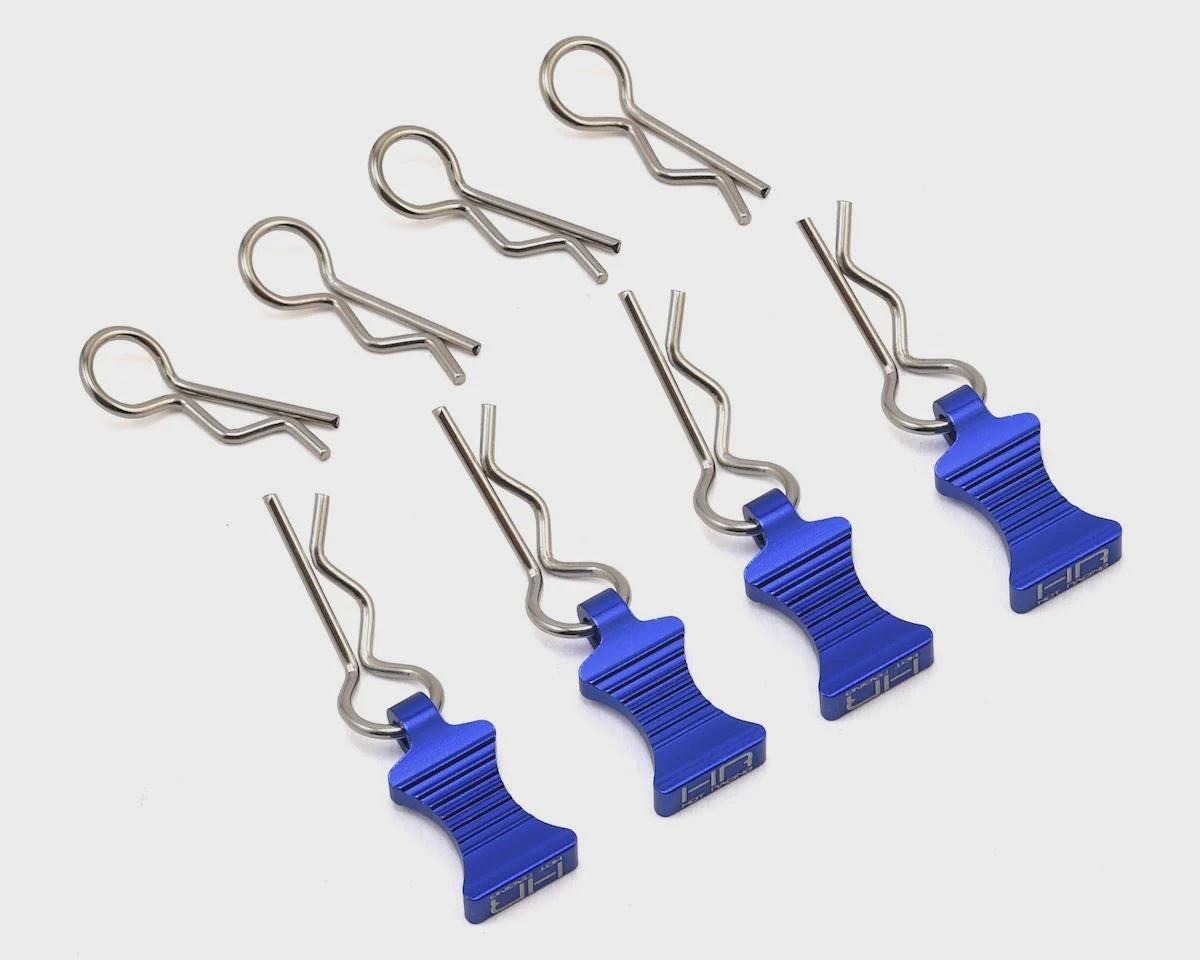 1/10 Aluminum EZ Pulls (4pcs), Body Clips (8pcs)