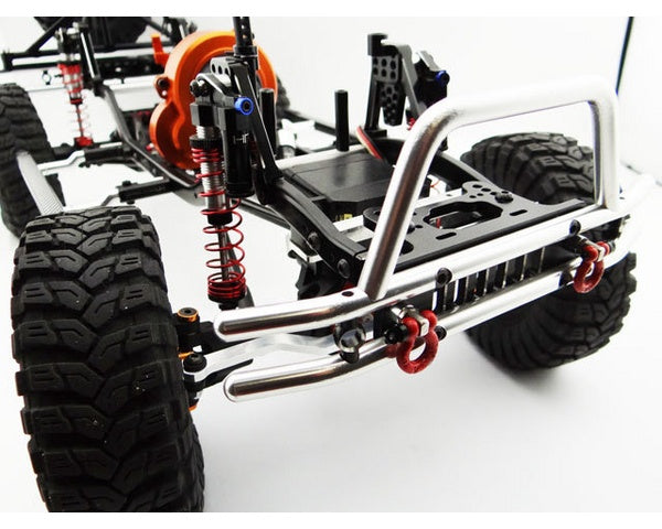 Tubular Front Bumper w/ Winch and Light Mount