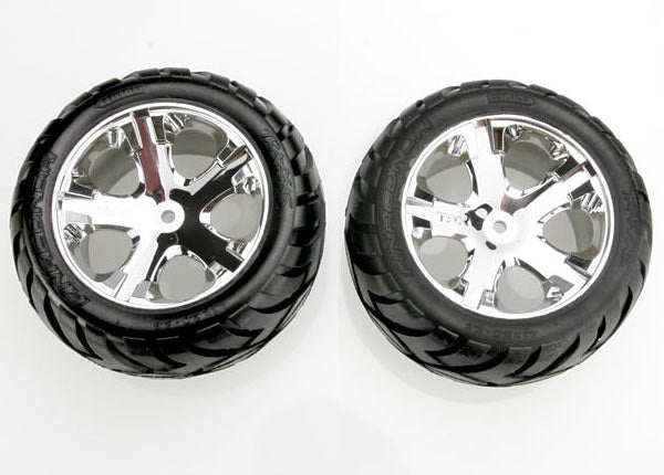 All-Star 2.8" Chrome Wheels & Anaconda Tires