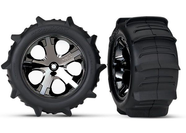 Rustler All Star Alias 2.8" Rear Wheels and Tires