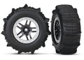 Split Spoke Black & Chrome TSM Paddle Wheels & Tires