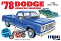 1978 Dodge D100 Custom Pickup Truck Plastic Model Kit
