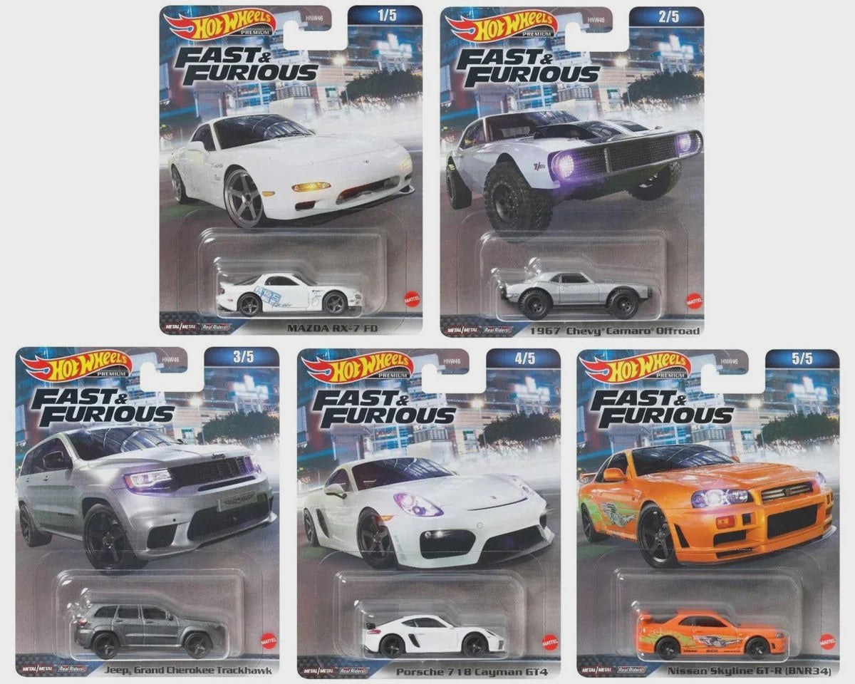 Hot Wheels Premium Fast and Furious Cars Assortment