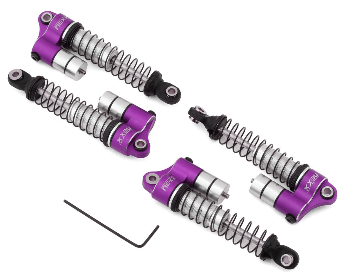 Traxxas 1/18 TRX-4M Reservoir Aluminum Threaded Oil-Filled Shocks