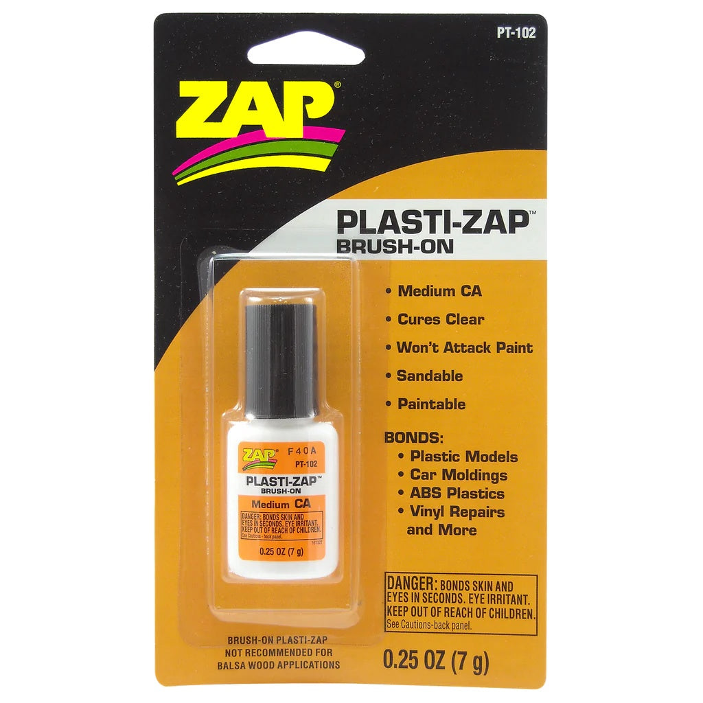 Plasti-Zap Brush-on Glue 0.25oz