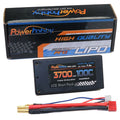 2S 7.4V 3700mAh 100C SHORTY LITE Hardcase LiPo Battery w/ Deans Connector