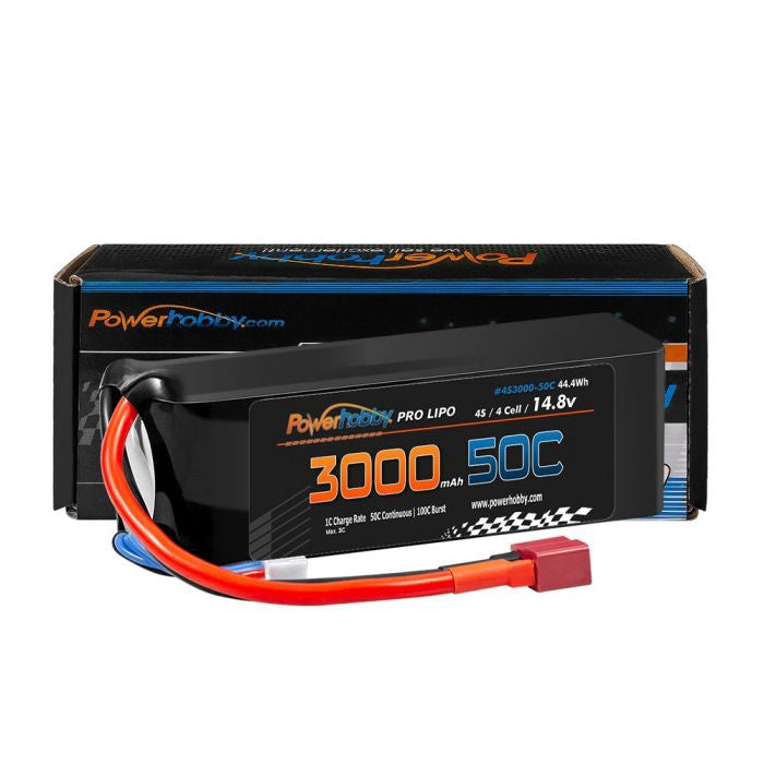 4s 14.8v 3000mah 30C-60C Lipo Battery w/ Deans Plug