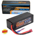 6s 22.2v 5000mah 100c Lipo Battery w/ Deans Plug Hard Case