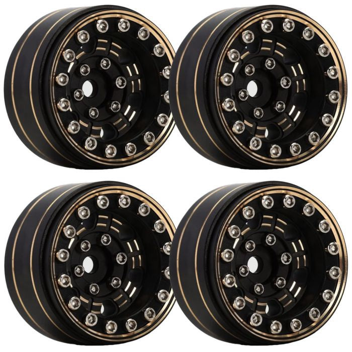 Axial SCX24 1.0" Z1 Brass Beadlock Crawler Wheels