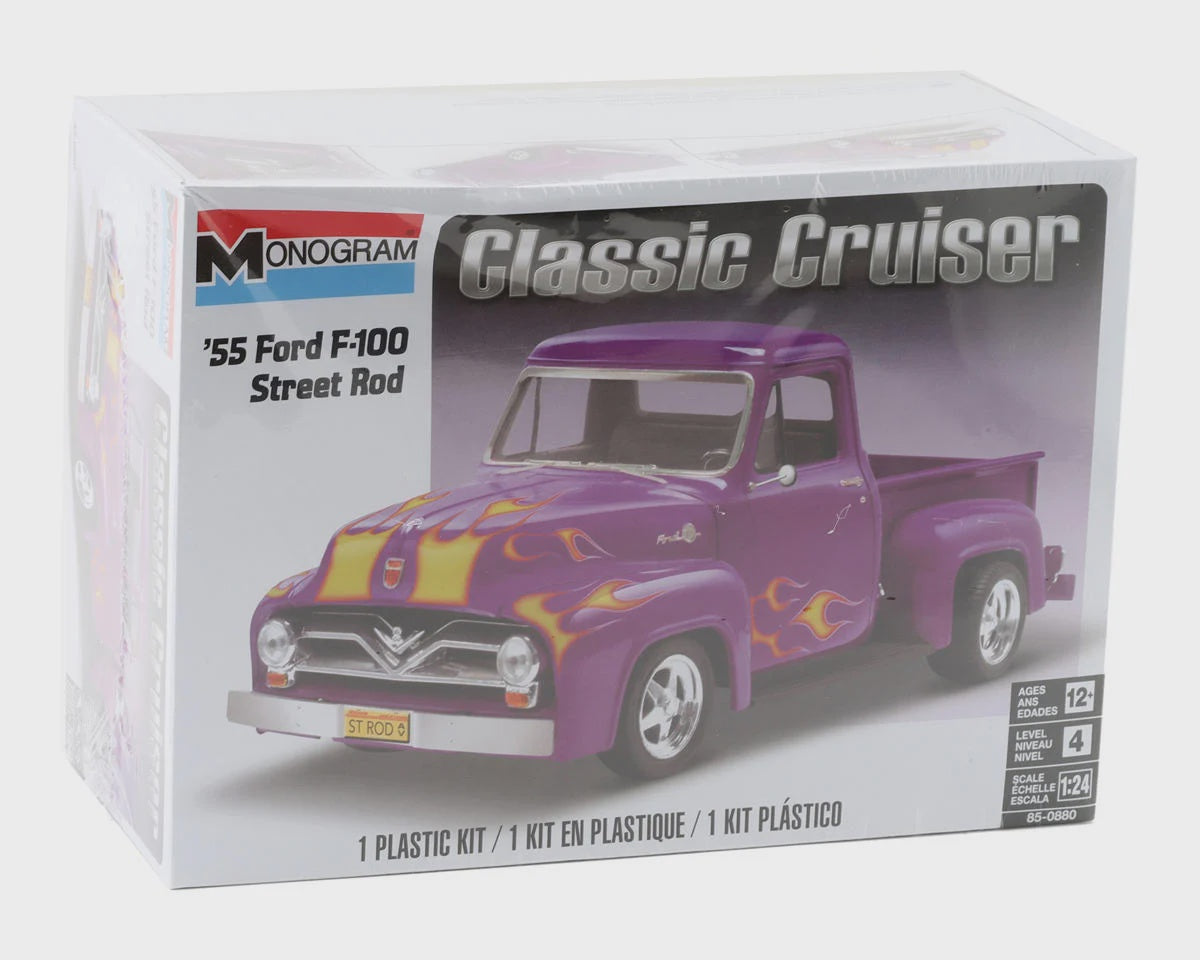 Monogram 1/24 1955 Ford F-100 Pickup Street Rod Plastic Model Kit