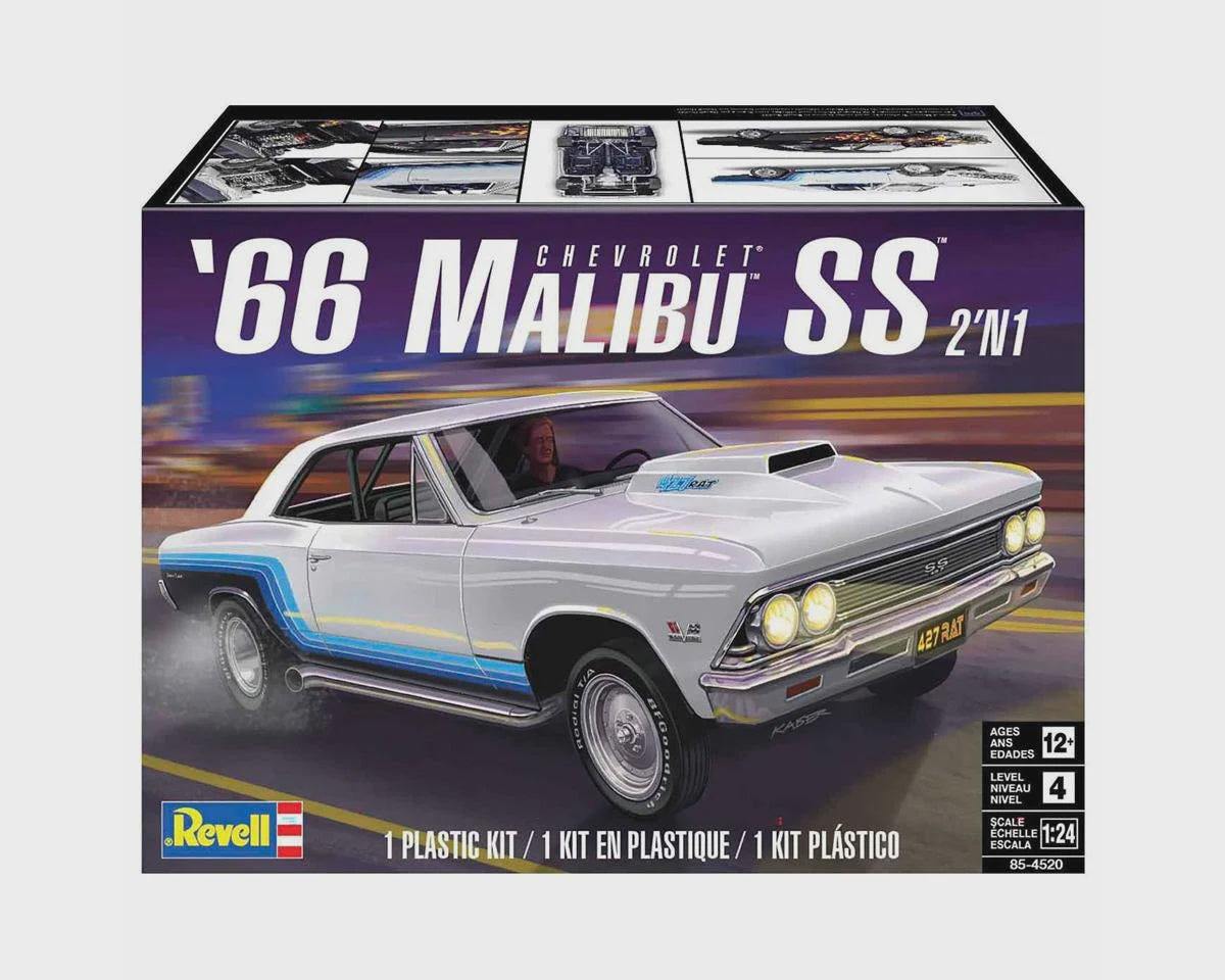1/24 66 Chevy Malibu SS 2N1 Model Kit