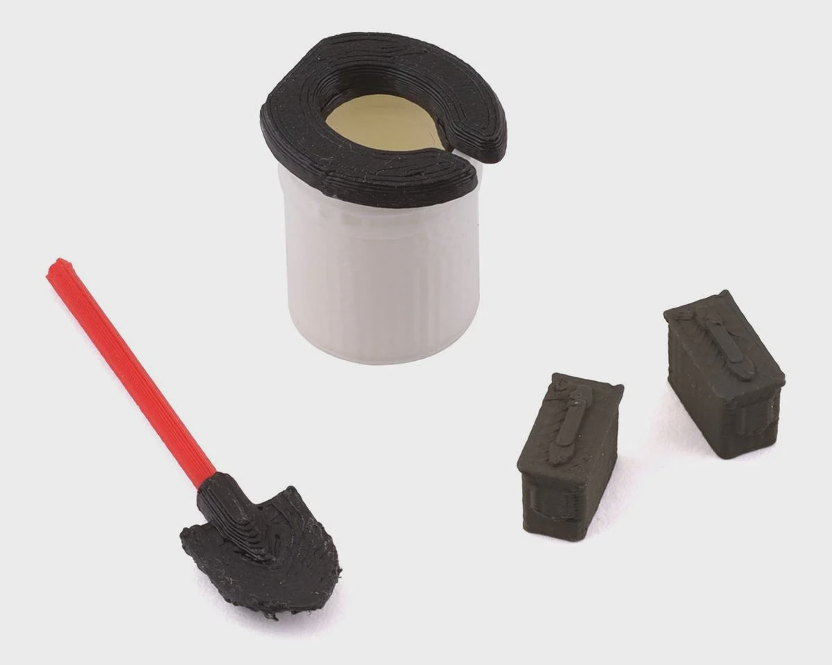 1/24 Scale Combo Pack 14 w/Camping Lue, Shovel, & Ammo Cans