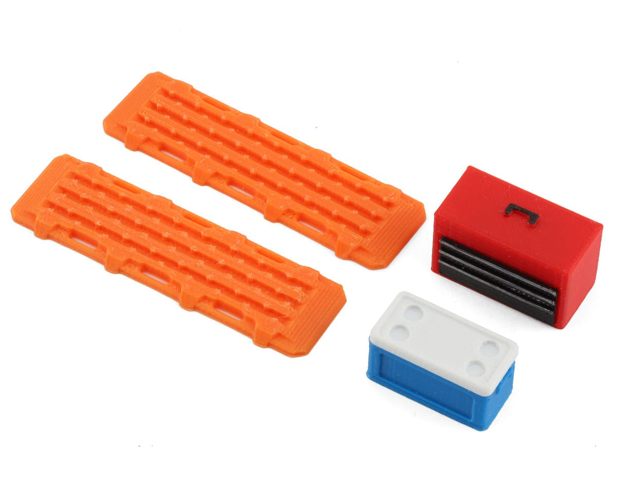 TRX-4M 1/18 Bundle w/Red Tool Box, Blue Small Chest & Orange Ramps