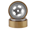 SCX24 1.0â€ Aluminum/Brass Beadlock Wheels