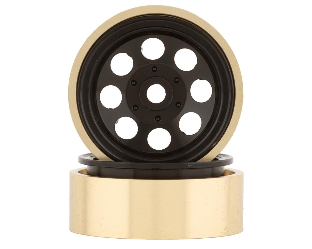 SCX24 1.0â€ Aluminum/Brass Beadlock Wheels