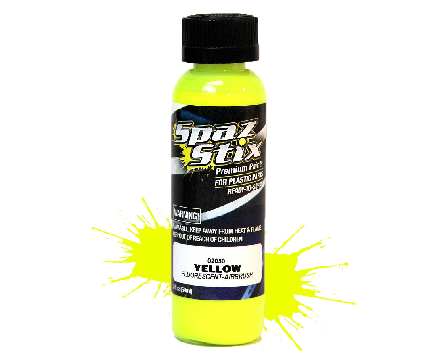 Fluorescent Airbrush Ready Paint 2oz Bottle