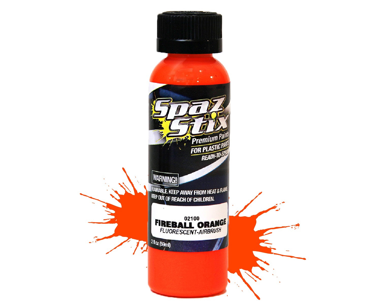 Fluorescent Airbrush Ready Paint 2oz Bottle