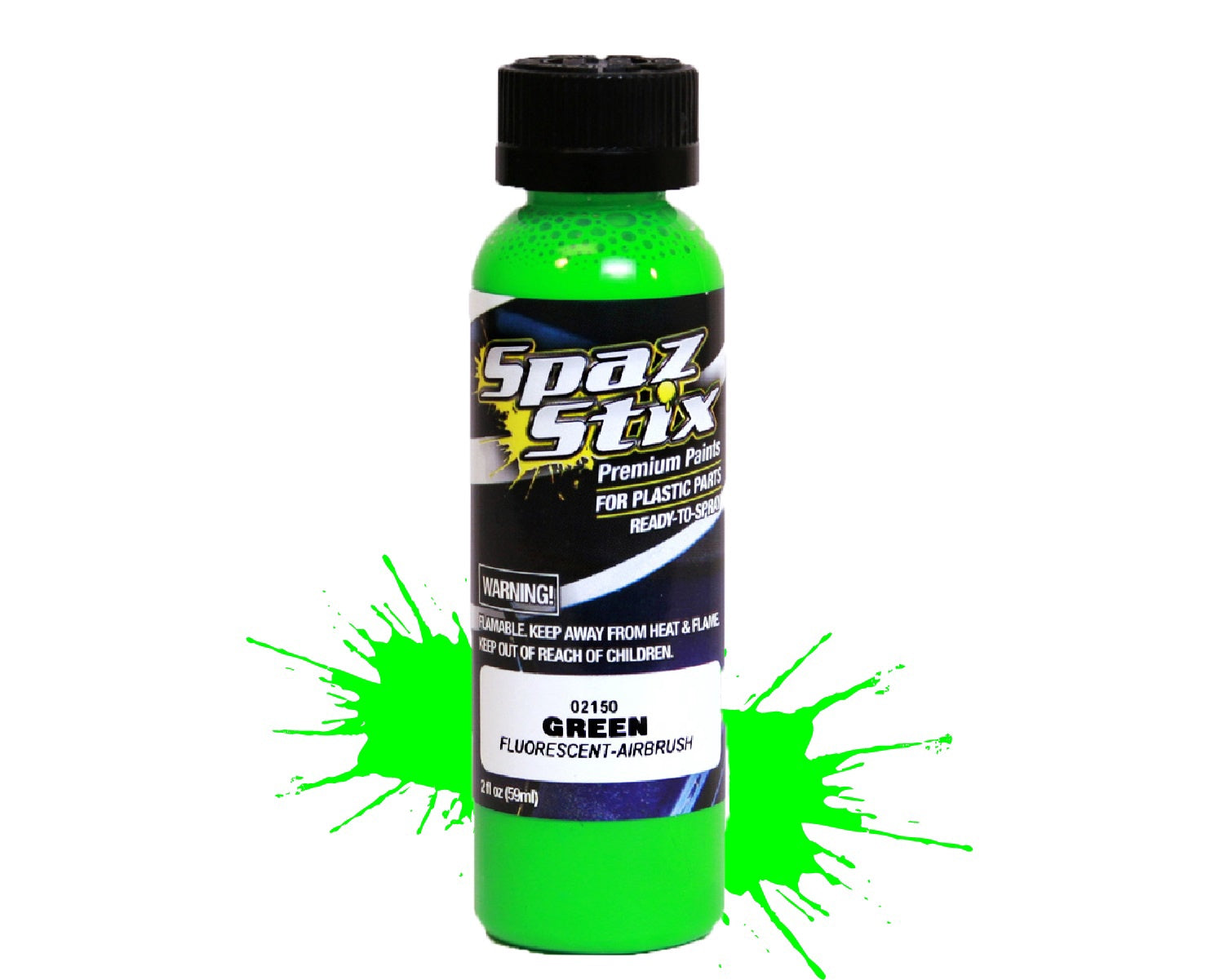 Fluorescent Airbrush Ready Paint 2oz Bottle