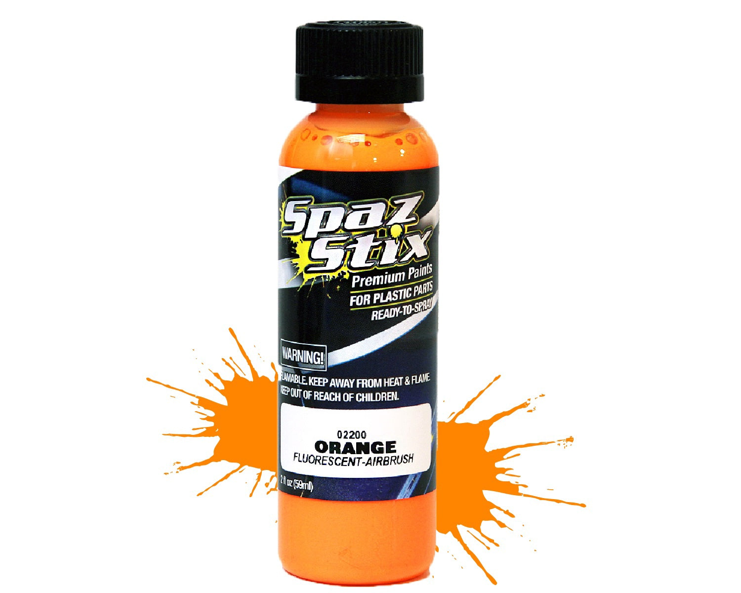 Fluorescent Airbrush Ready Paint 2oz Bottle