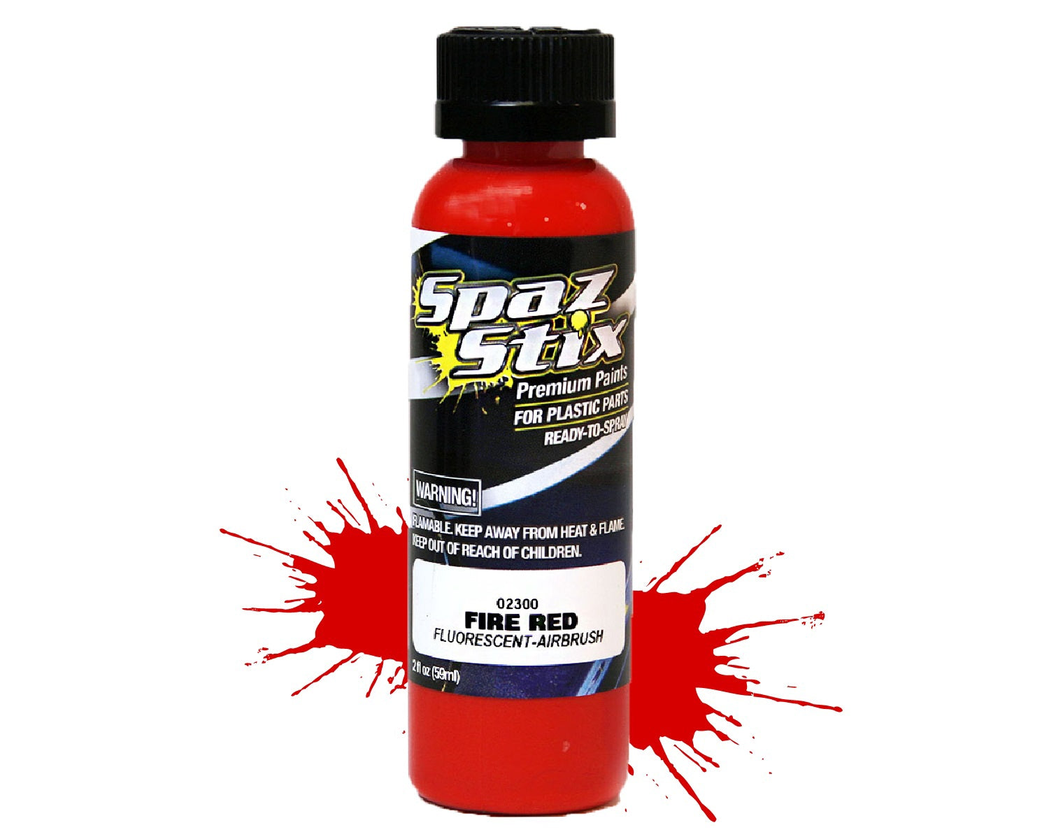 Fluorescent Airbrush Ready Paint 2oz Bottle
